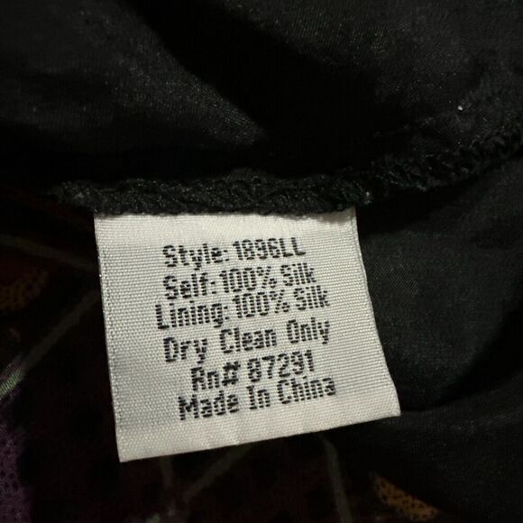 Johnny Was 4 Love and Liberty Sheer 100% Silk - Picture 4 of 4